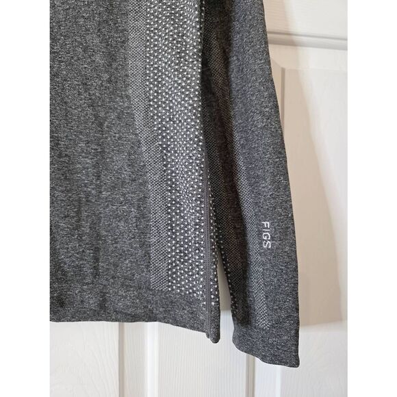 Figs Seamless Long Sleeve T Grey Size L - Picture 3 of 10
